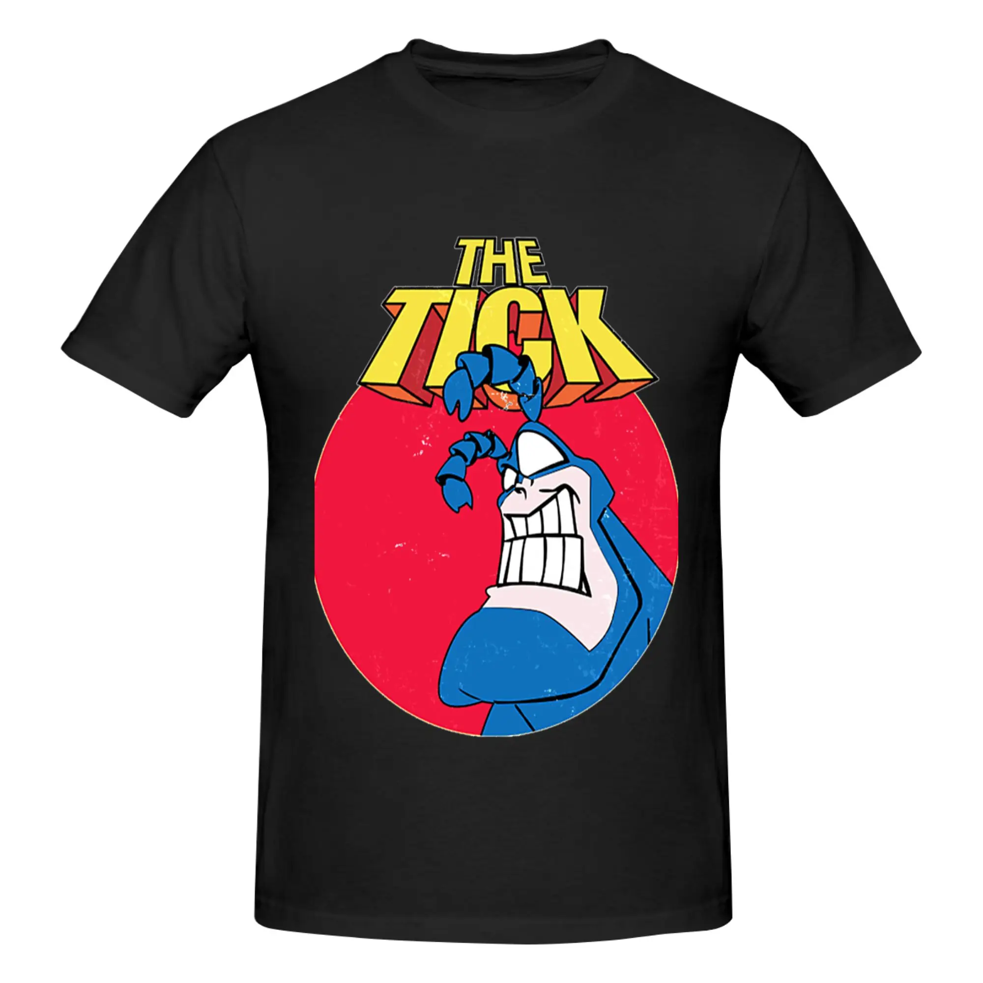 Funny The tick superhero vintage  Promotion Men's Printed T-Shirt Unisex T shirtT Shirts
