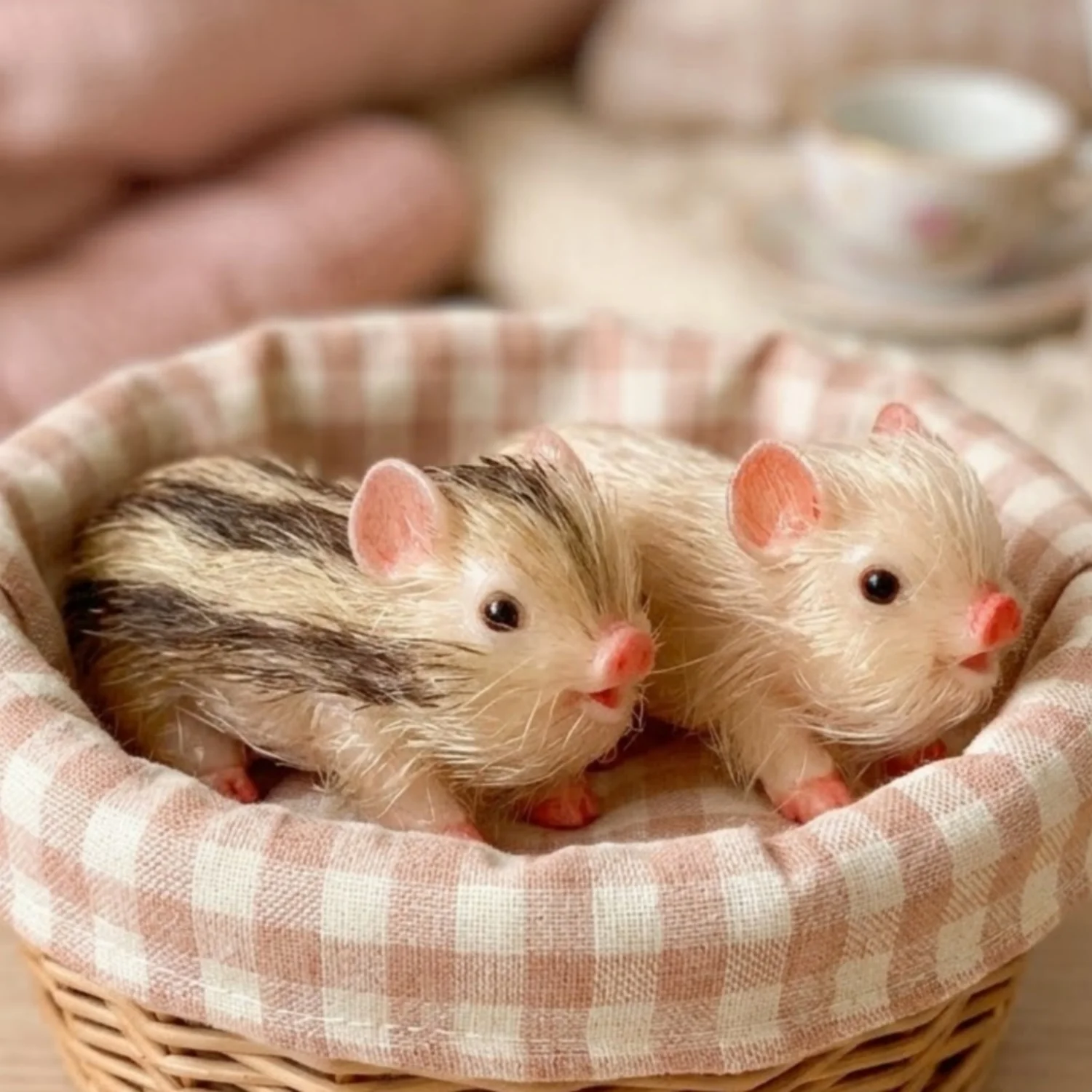 OtardDolls 3 Inch Silicone Piglet Reborn Newborn Doll Cute Soft Mini Realistic Animal with Accessories Decompression Toy Gift