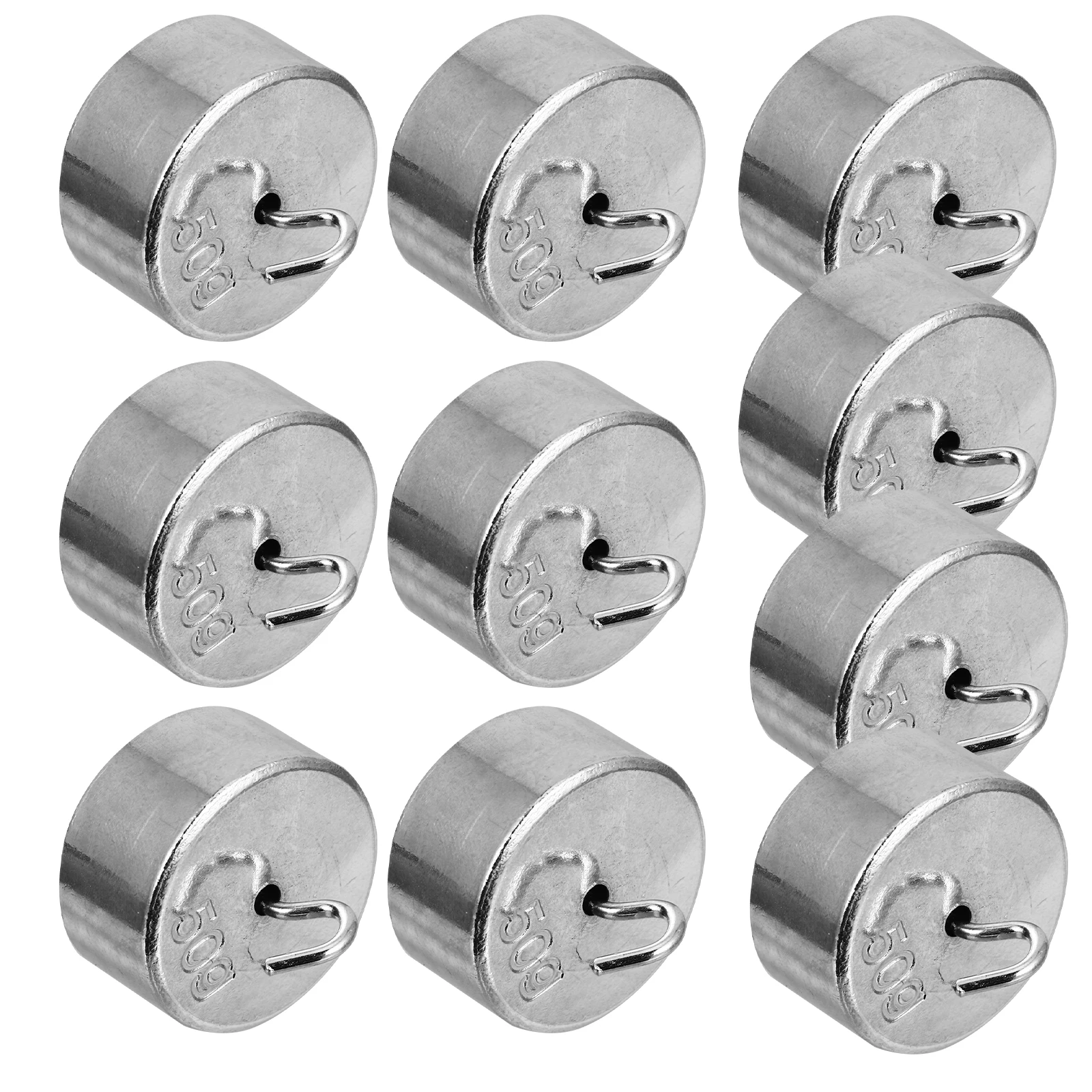 

10 pcs Metal Hook Weights 50g x 10 Mechanics Tools Physics Lab Instruments Scale Teaching Supplies Practical Portable
