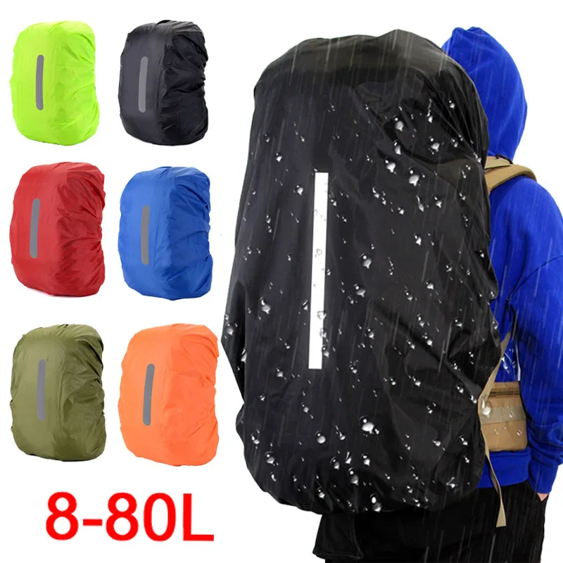 

New Waterproof Backpack Cover Ravel Safety Outdoor Backpack Cover Waterproof Rain Cap Cover YJ04