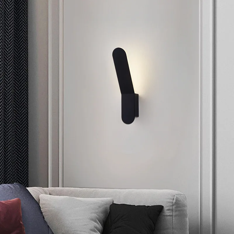 Simple LED Bedside Wall Lamp for Bedroom Hallway Ambient Lighting with Modern Minimalist Atmosphere Decoration Maison Led Strip