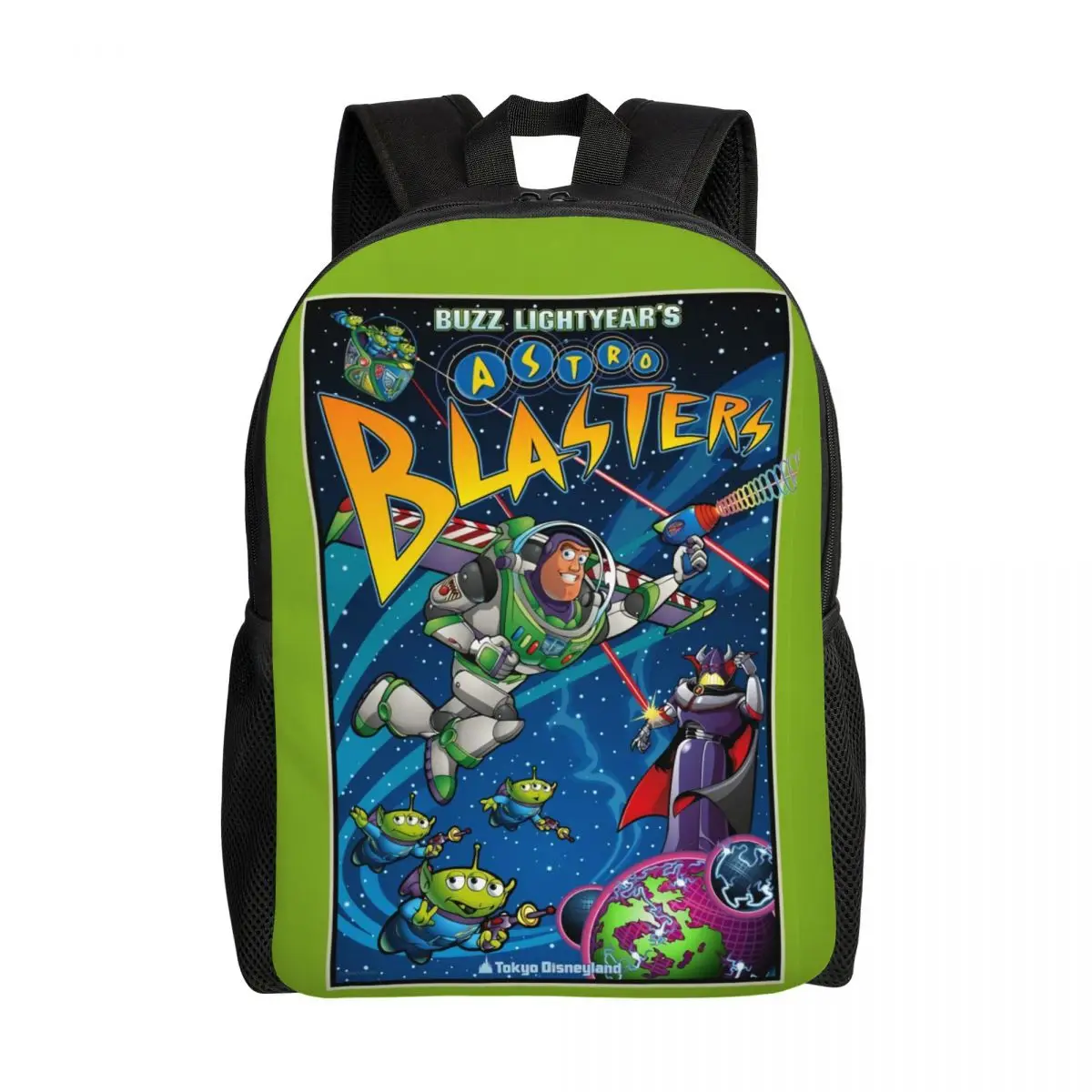 

Custom Toy Story Green Aliens Laptop Backpack Women Men Basic Bookbag for School College Student Buzz Lightyear Anime Bag