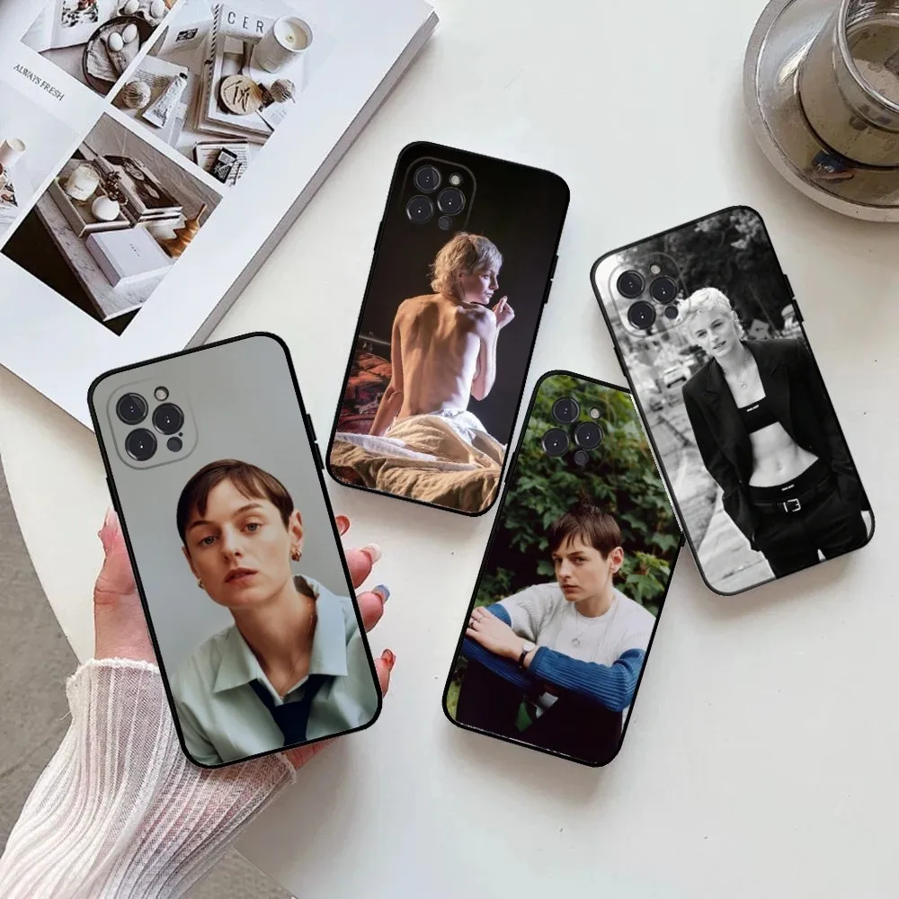 

Emma Corrin Phone Case for IPhone 15,14,13,12,11 Pro Max Mini 8,7 Plus SE2 X XR XS MAX Silcone Soft Covers