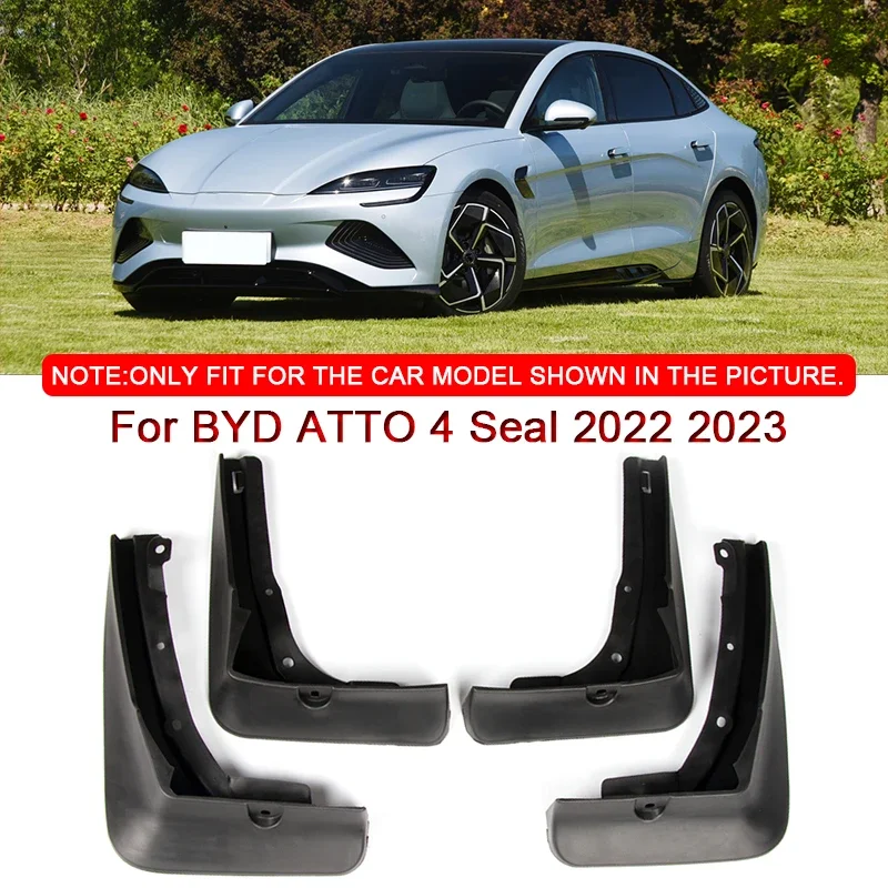 

For BYD ATTO 4 Seal 2022 2023 Car Styling ABS Car Mud Flaps Splash Guard Mudguards MudFlaps Front Rear Fender Auto Accessories