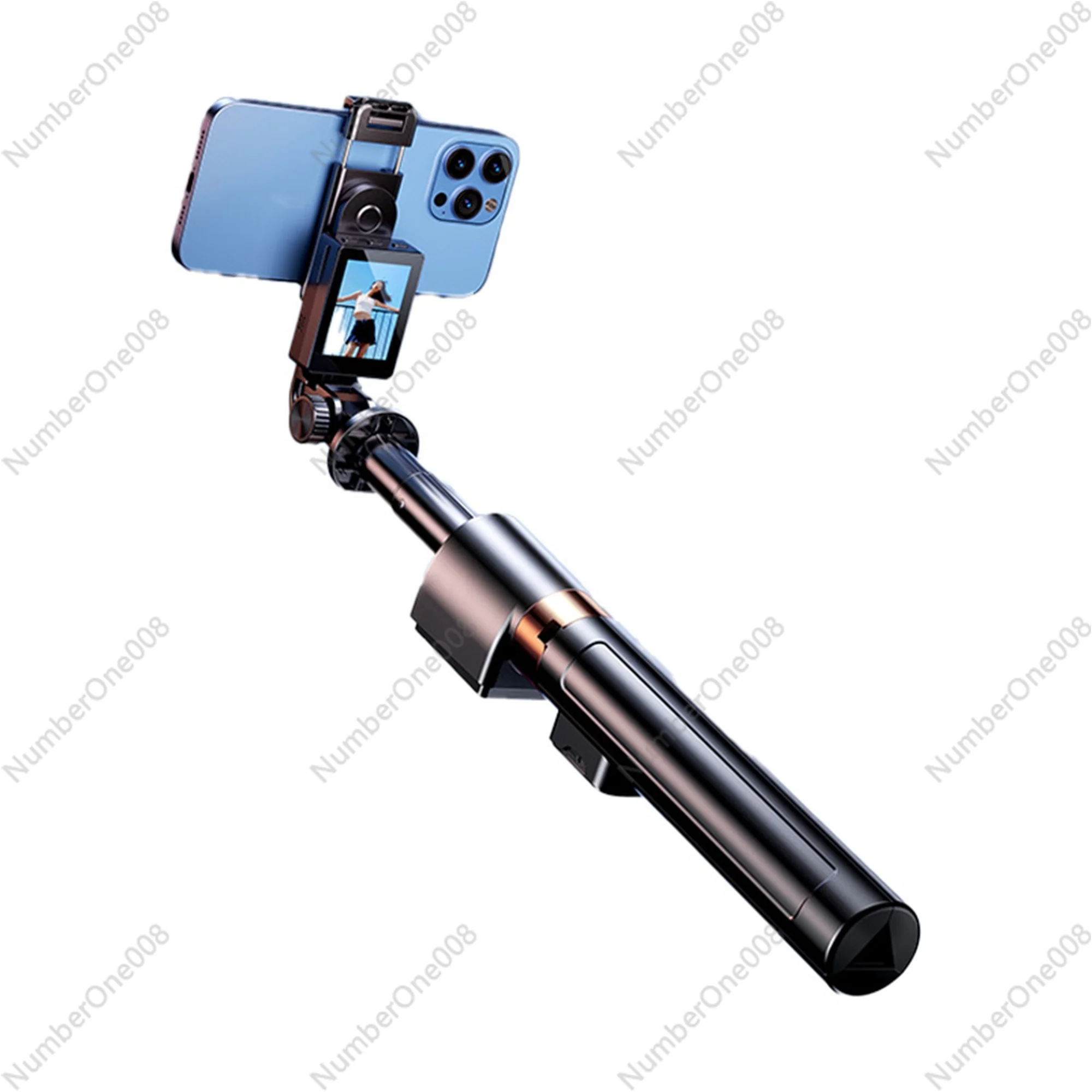 

New Design Vlog Screen Selfie Stick Tripod Smartphone Holder Magnetic Phone Mount for Vlogging and Monitoring