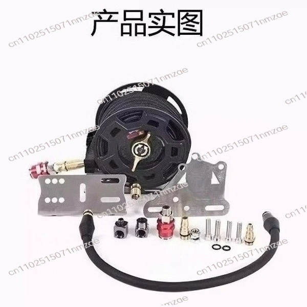 7M Pipe All-Terrain with Auto Retract Air Pump Hose Reel Pump Tube Storage Artifact for Off-road Pump Inflation Tube Storage