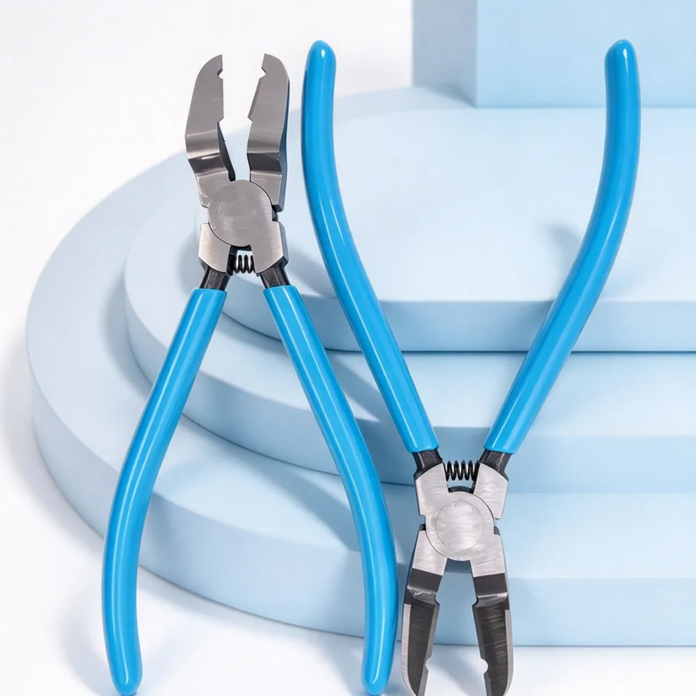 Multifunctional Car Clip Pliers Car Rivet Tightening Pliers Wire Stripping Plier Diagonal Pliers Staple Screwdriver Removal Tool