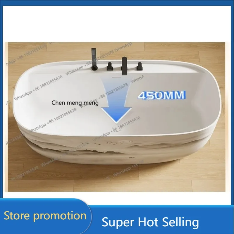 

A17 Song's Aesthetic Detached Bathtub Artificial Stone Villa Hotel Household, Double Bath