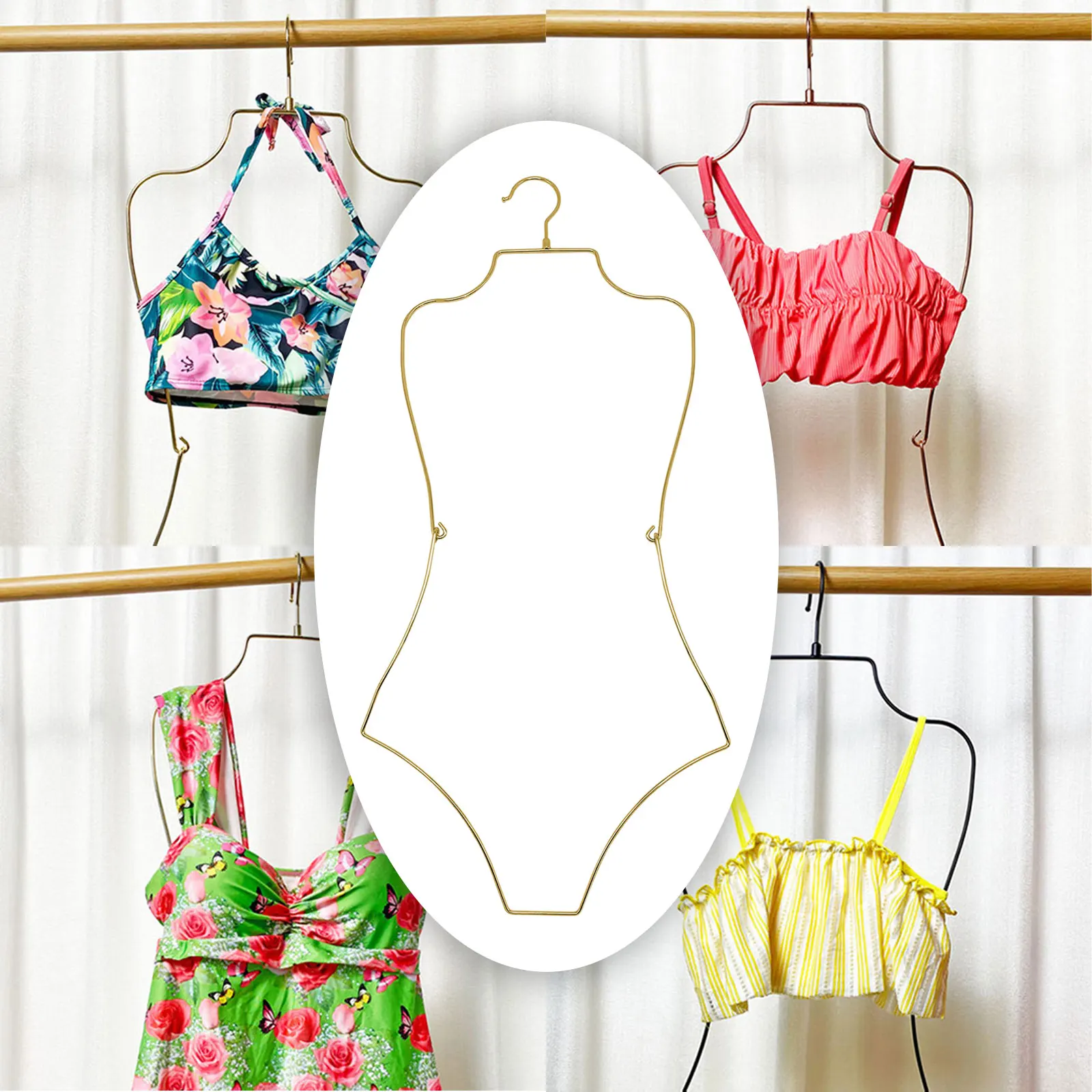 Swimsuit hanger lingerie hanger display hanger, body shape display rack bikini