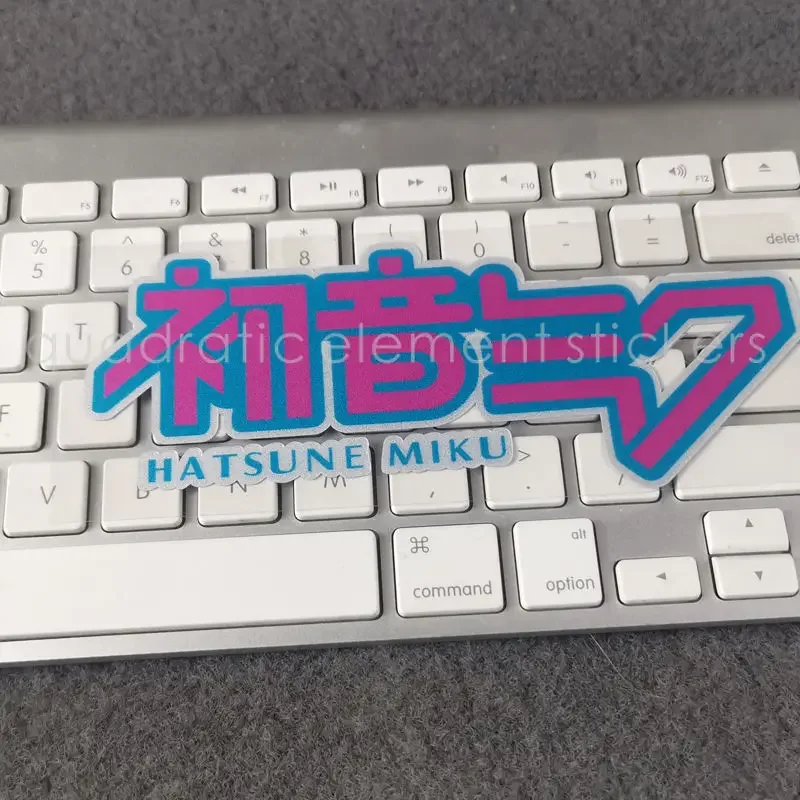 Hatsune Miku Anime Sticker Notebook Suitcase Pixel Window Glass Decoration Car Sticker Chassis Reflective Waterproof