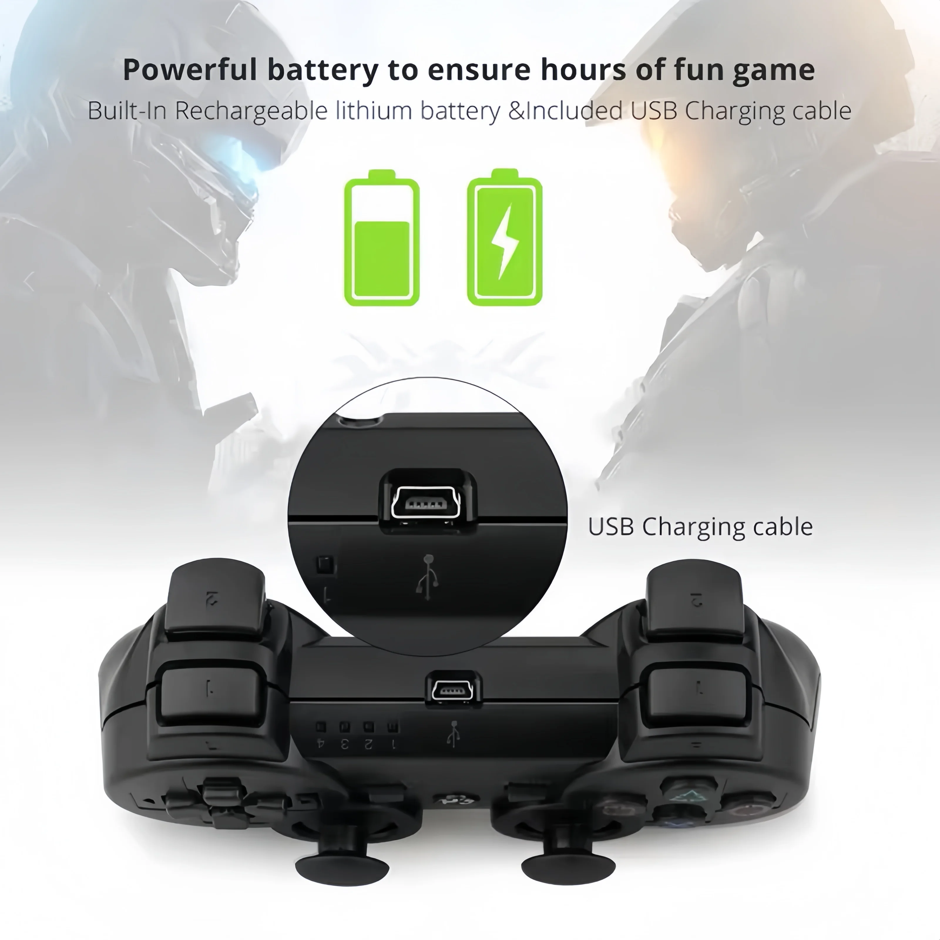لوحدة تحكم PS3 لوحدة تحكم الألعاب اللاسلكية عصا التحكم لوحدة التحكم بلاي ستيشن 3 Joypad ملحقات دعم بلوتوث USB PC