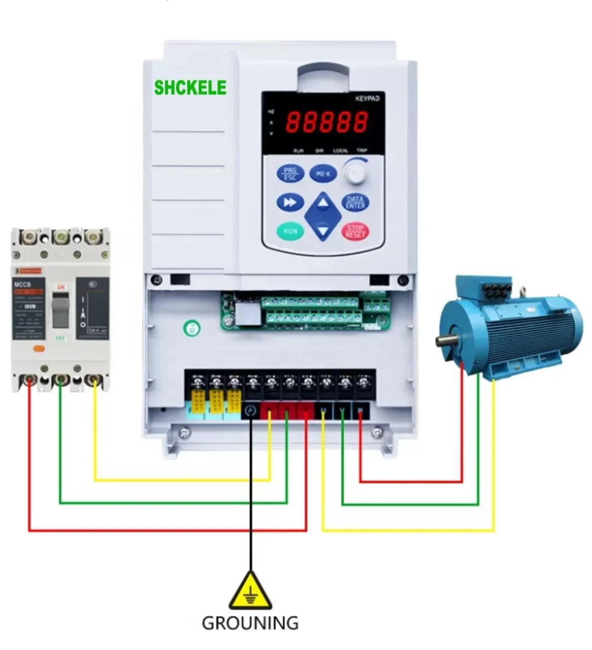 Factory direct sale 3 phase 380V 5KW frequency converter VFD inverter for brick making machine variable frequency drive