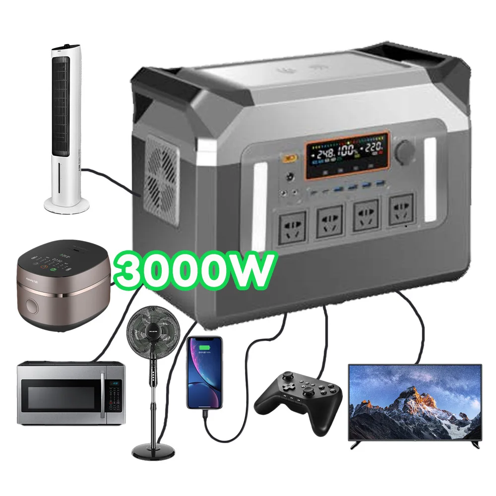 

Wholesale 3000W outdoor power supply solar outdoor mobile power supply camping stall fast charging portable energy storage