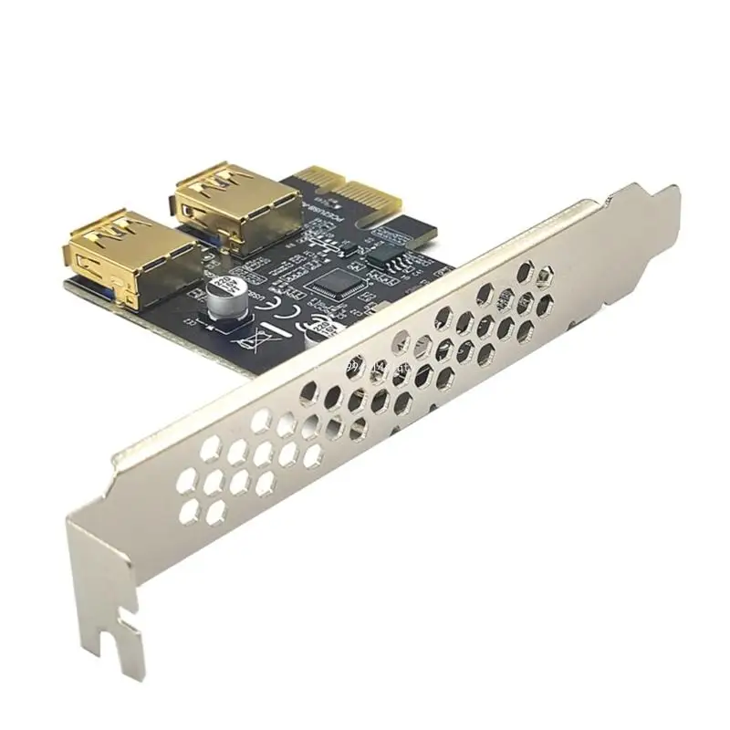 Tarjeta elevadora PCI-E 2 puertos, adaptador USB3.0 a USB3.2 Gen 1, tarjetas adicionales elevadoras, envío directo