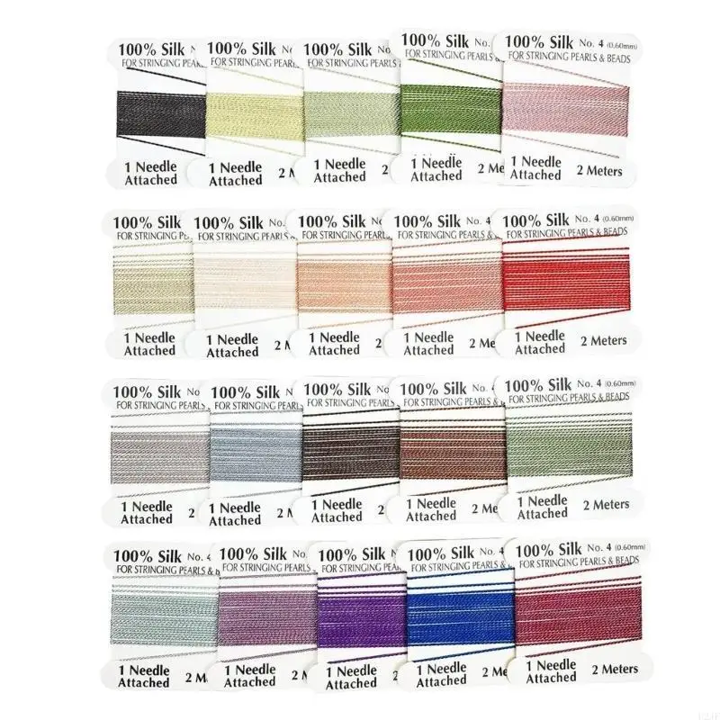 

Natural Silk Beading Cord for Jewelry Making Chinese Knotting Silk Beading