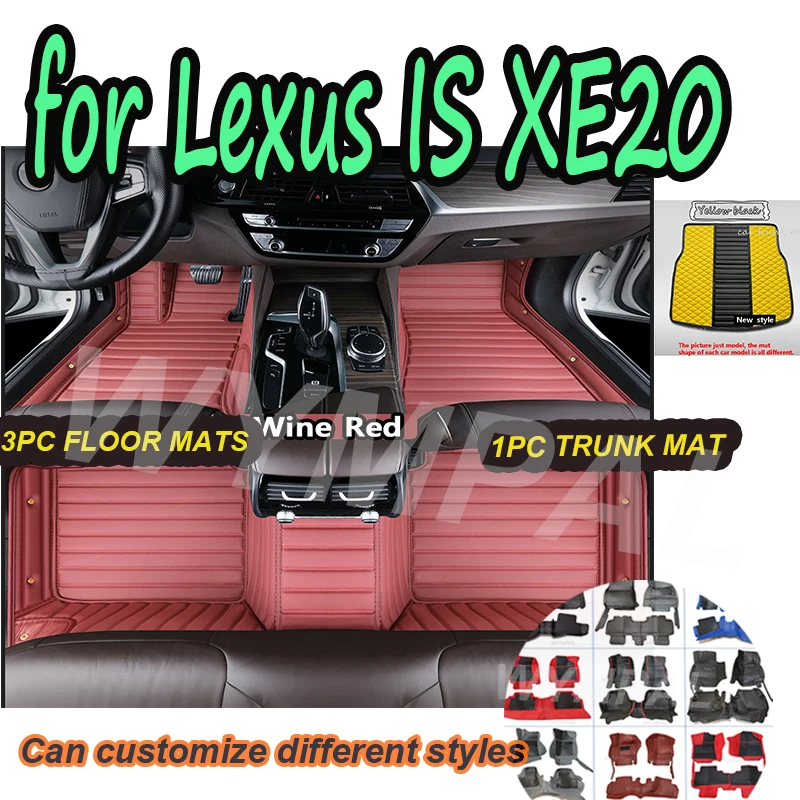 

LUXURY "Car Floor Mats For Lexus IS XE20 2006~2013 IS250 300h 200d 220d Carpet Mat Rug Anti Dirt Protective Pad