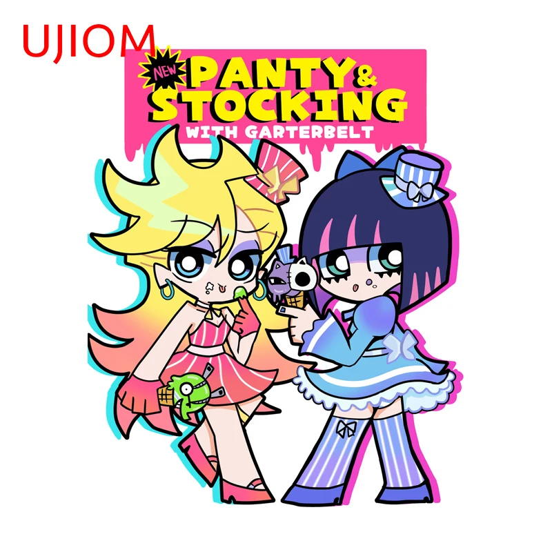 UJIOM Panty Stocking Wall Stickers Cute Bedroom Wardrobe Veneer JDM Decal Funny Vinyl Living Room Decoration Accessories