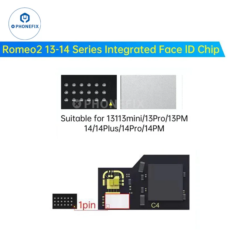 JC Dot Projector Chip JCID Face Universal Integrated IC dot matrix lattice ic For iPhone X-15 13 14 iPad Pro 3/4 Face ID repair