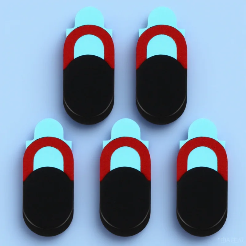 5 قطع من غطاء كاميرا الويب الفاخر، ملصق خصوصية إبداعي خفيف الوزن وصغير الحجم لهاتف الكمبيوتر وغطاء كاميرا الويب الآمنة للكمبيوتر اللوحي #6