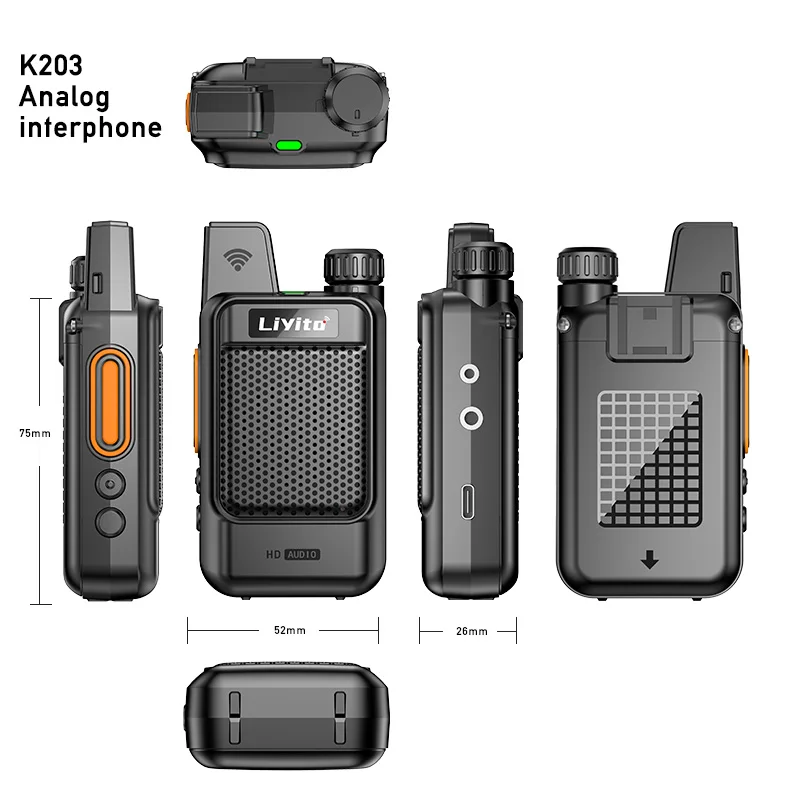 Walkie Talkie Portable Mini UHF long range two way radio communication radio analog drop-proof camping children hotel