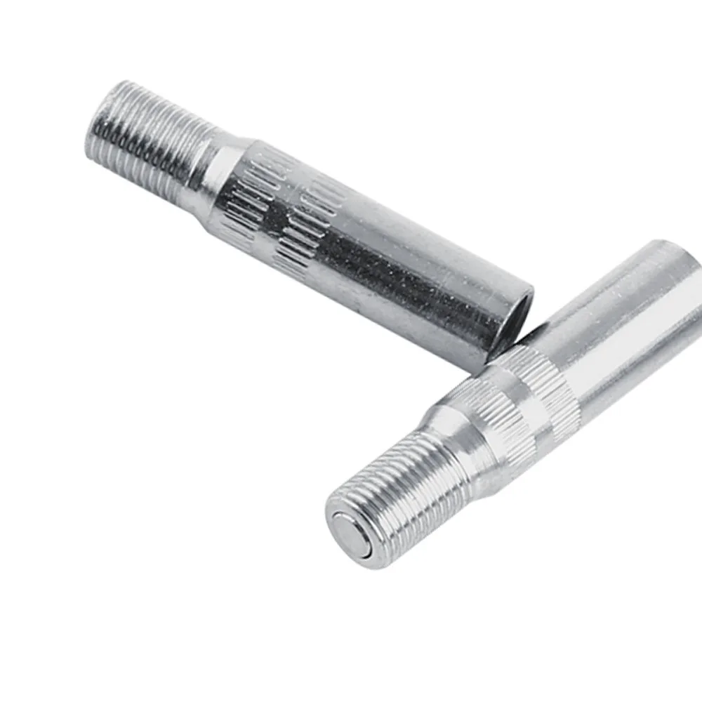 4PCS Metal Valve Stem Extenders Screw-on 4cm Valve Cap Stem Extension Rust & Corrosion Resistant Chrome Plated