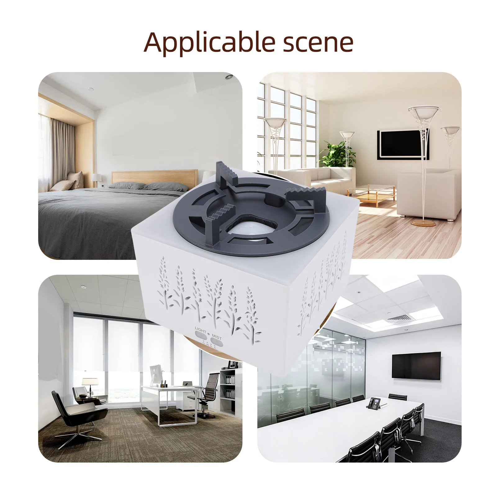 400ml 3-in-1 Essential Oil Diffuser with Timer Aromatherapy Humidifier for Home Bedroom Office - Flameless Fragrant Oil Diffuser
