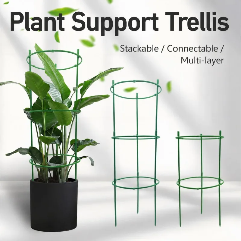 Splicable Plastic Vine Support System Adjustable Plant Branch Holder Indoor Flower Rack Structure Balcony Creeper Trellis