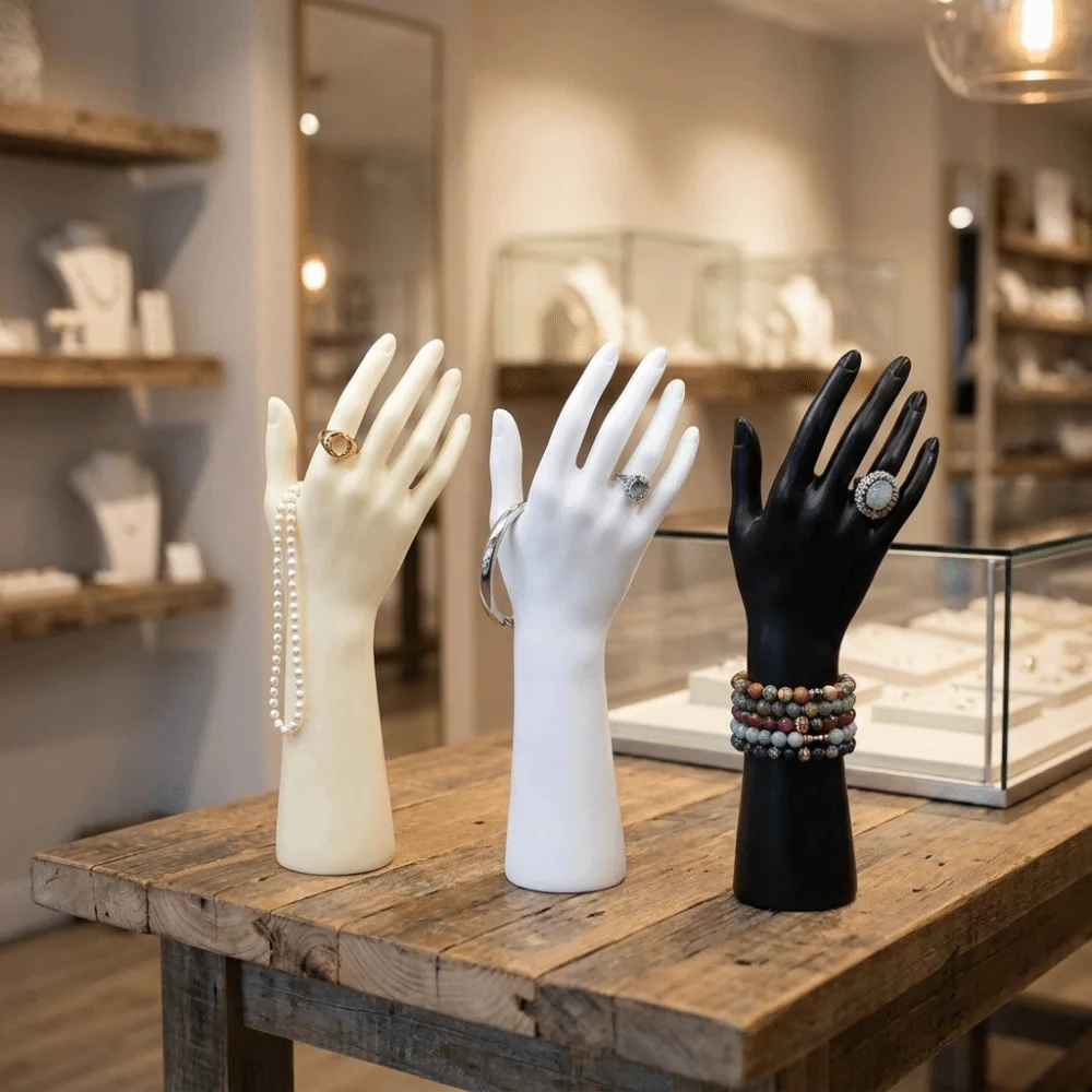 Fashion Accessory Realistic Mannequin Hand Durable Portable Jewelry Display Holder Non-Slip Multi-purpose Display Stand Showroom