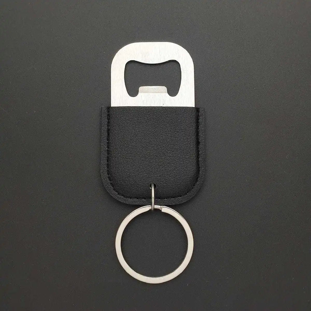 Anpassbare Kreativität Personalisierung Metall-Leder Autoschlüsselanhänger Taschen-Schlüsselring Bier-Cocktail-Wein-Flaschenöffner Anhänger Geschenk – Detail 9