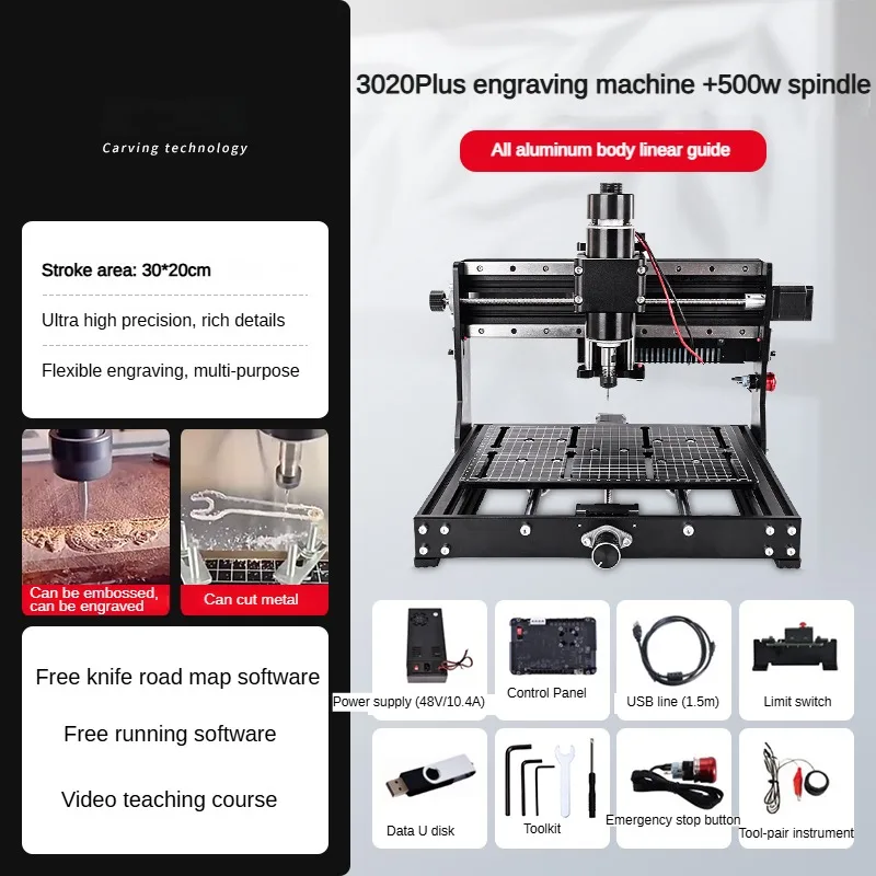Machine de gravure Laser Cnc3020 pour tampons en caoutchouc, vente en gros, nouvelle Machine de routeur Cnc pour Pcb acrylique