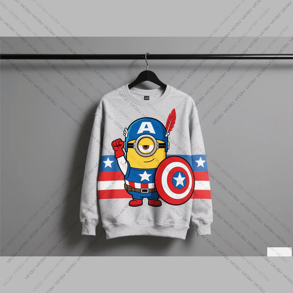 سويت شيرت نسائي من Disney Pure، سويت شيرت بقلنسوة، سروال كابتن أمريكا، طباعة فريدة من نوعها، مقاس كبير، ملابس الشارع، نمط الهيب هوب