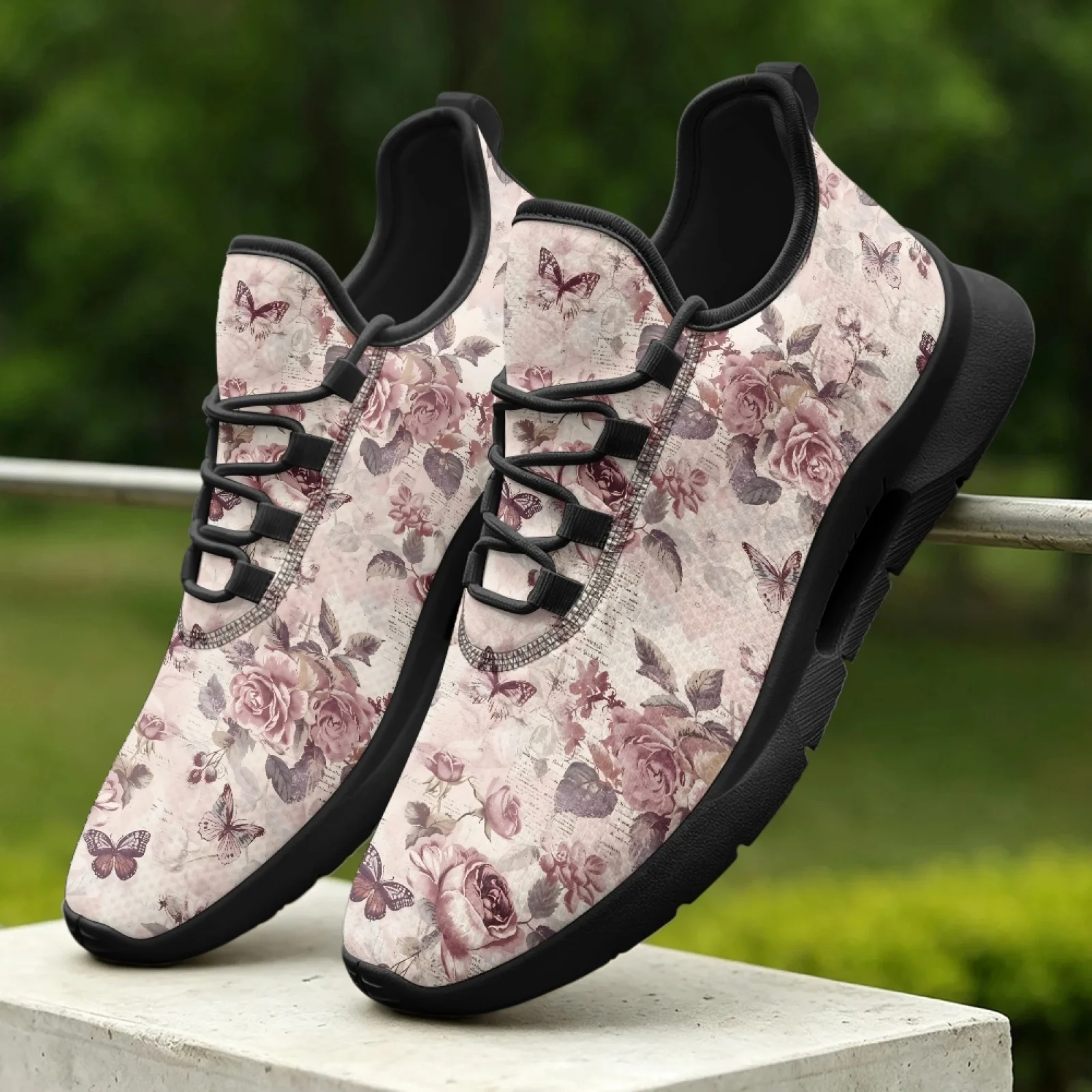 XIXIRIMIDO Women's Lace-up Casual Shoe Nurse Shoes Women's Sandals Men's Sneakers and Casual Shoes Tenis Feminino Rose Rtero