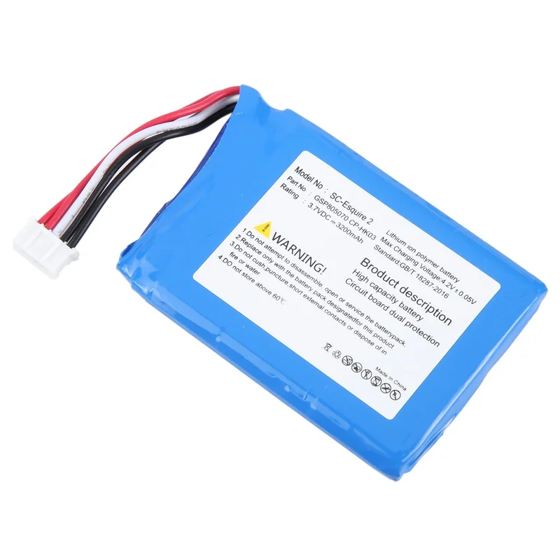 For Harman/Kardon Esquire 2 CP-HK03 GSP805070 3200mAh Battery Replacement