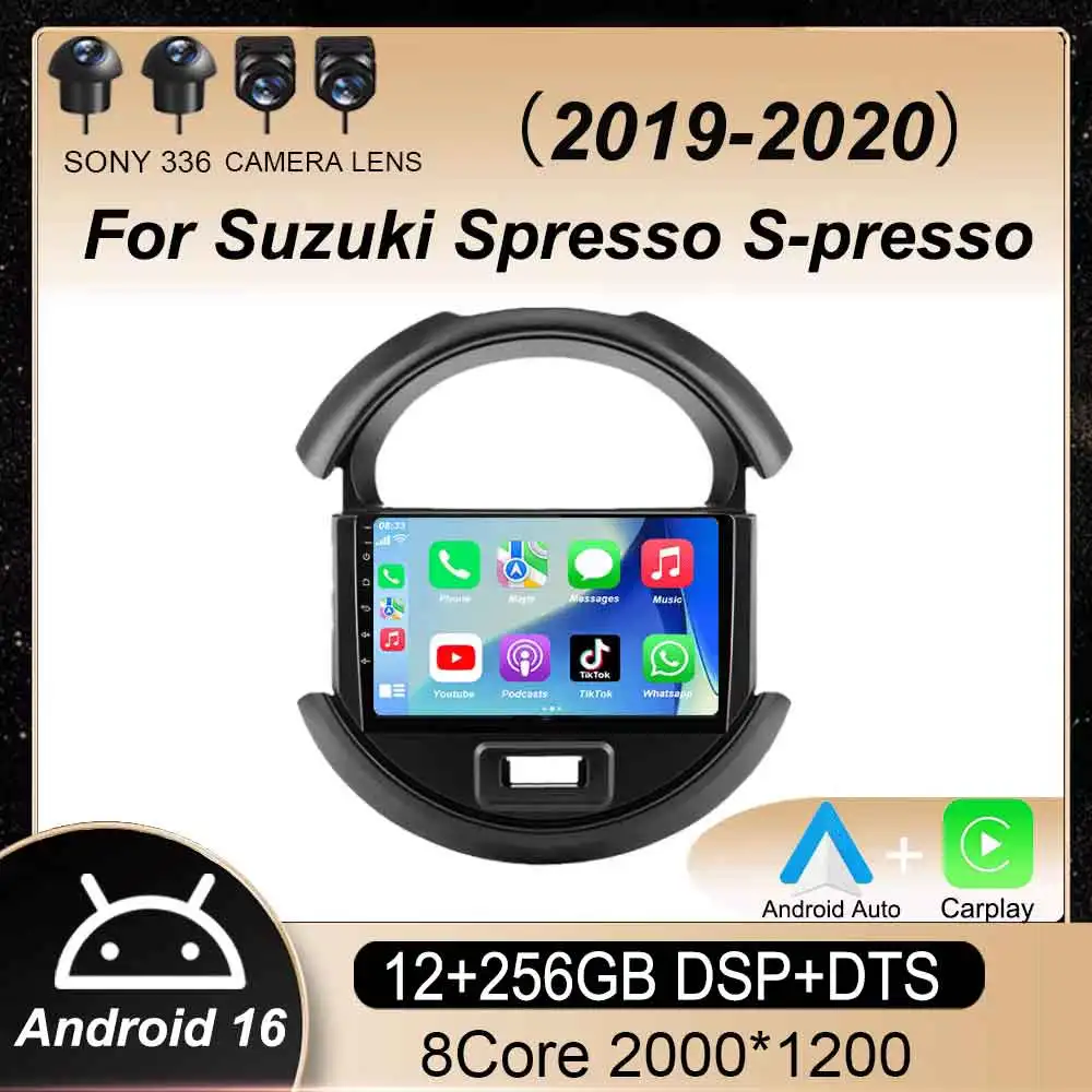 

Android 16 Car Radio For Suzuki Spresso S-presso 2019 2020 wireless Carplay DSP Multimedia Video Player Navigation GPS 2 DIN DSP