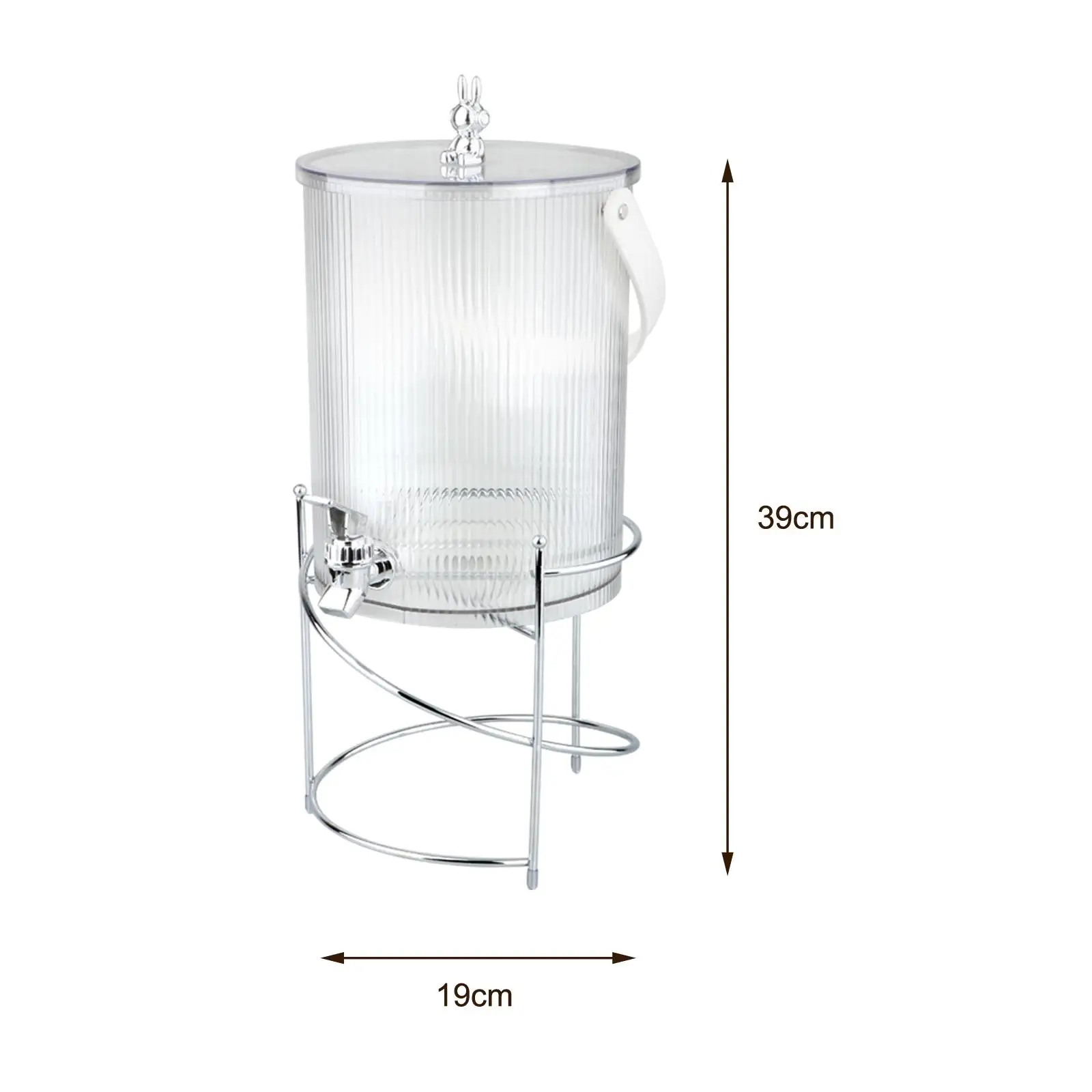 Dispensador de bebidas con grifo, contenedor de bebidas, jarra transparente, barril para bebidas