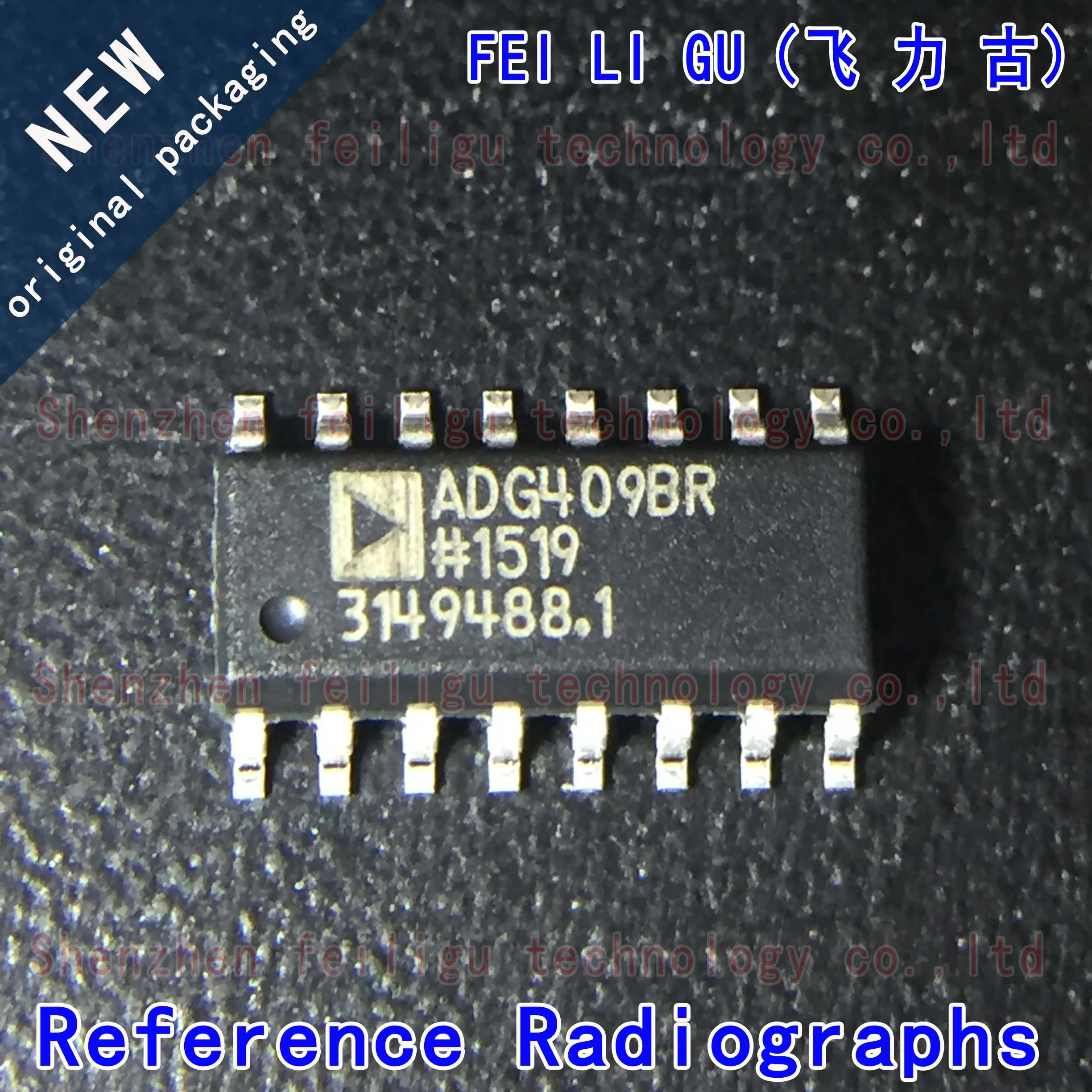 1/10/30Pieces 100% New original ADG409BRZ-REEL7 ADG409BRZ ADG409BR ADG409B ADG409 Package:SOP16 Analog Switch/Multiplexer Chip