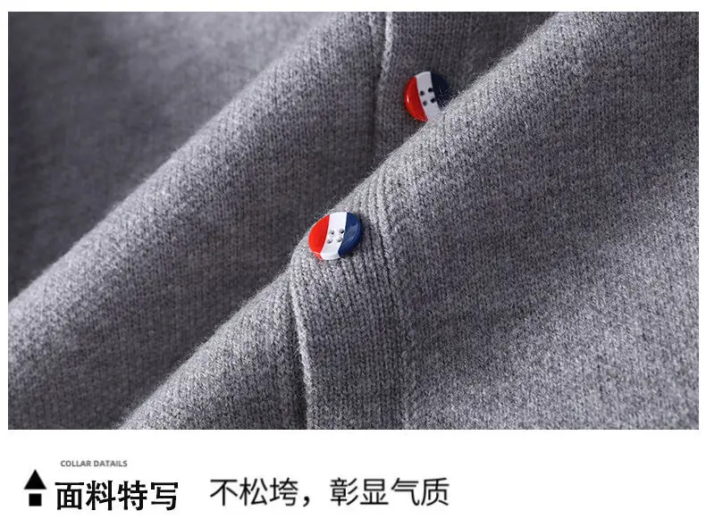 Neuer Herren-Strickpullover mit Rundhalsausschnitt und langen Ärmeln, bestickt, luxuriöse Marke, weiche Strickjacke für den Herbst, trendige Freizeitkleidung für Herren – Detail 10