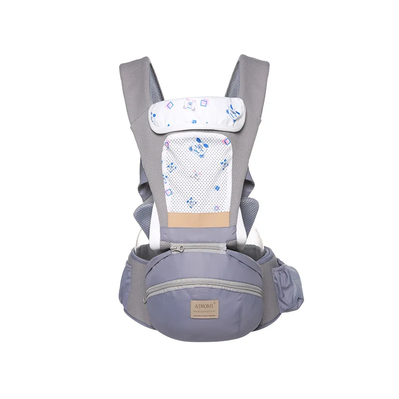 Ainomi New Ergonomic Baby Carrier Infant Baby Hipseat Carrier 3 In 1 Front Facing Ergonomic Kangaroo Baby Wrap Sling waist stool