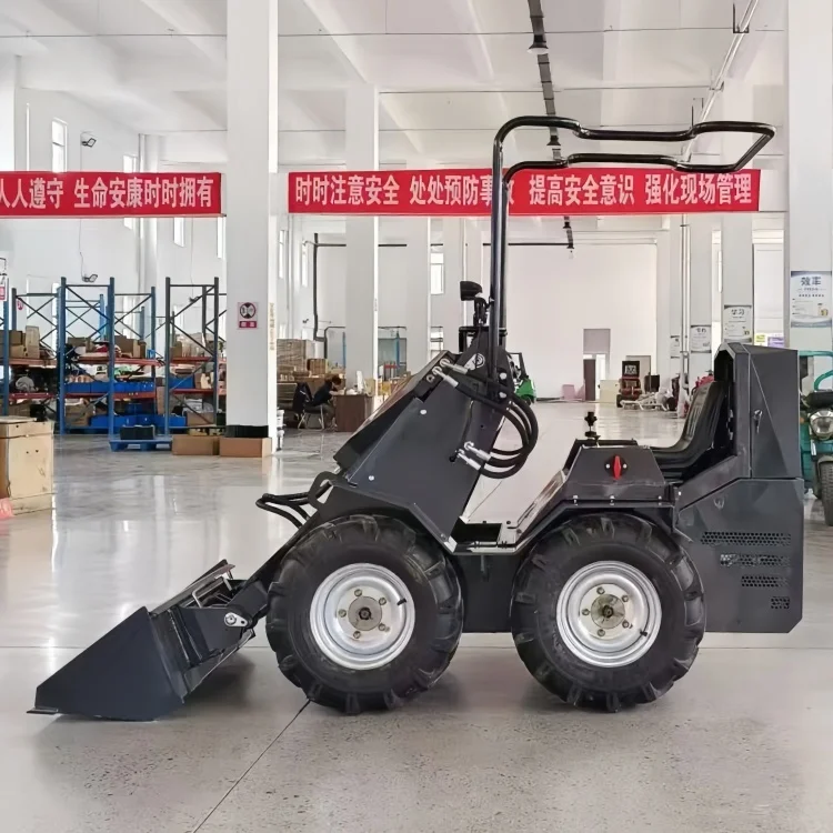 Free Ship SDLOT S390 Stand on Mini Crawler Skid Steer Loader Yanmar CE EURO5 EPA 300kg Mulcher Small Lawn Edge Trimming Jobs