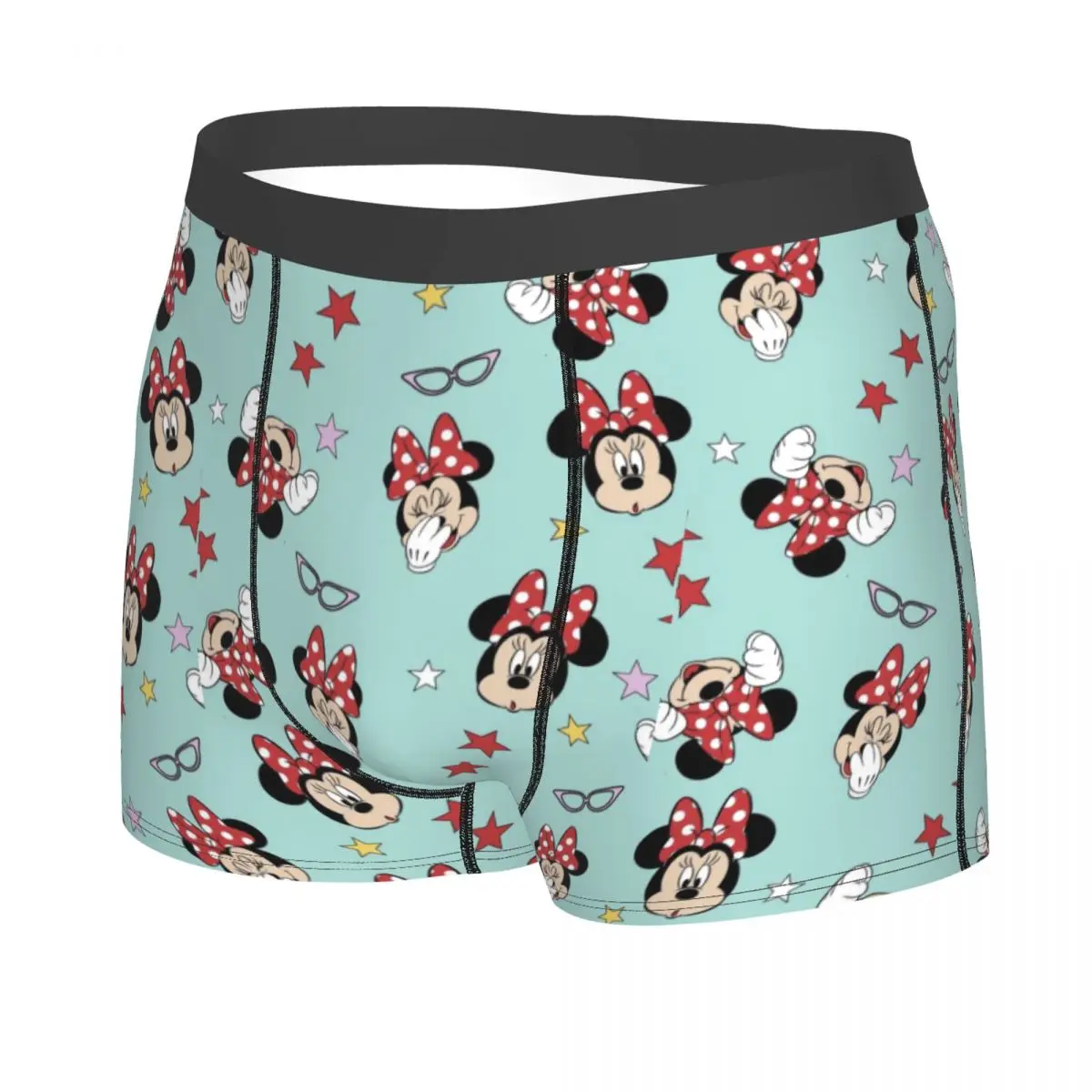 Custom Mickey Mouse Underwear Men Breathable Boxer Briefs Shorts Panties Soft Underpants For Male