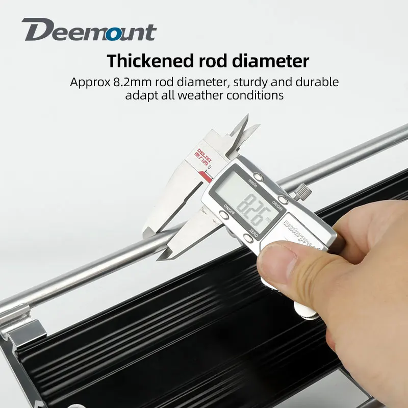 Deemount Bicycle Luggage Carrier Rear Cargo Alloy Rack Seatpost Trunk Bag Holder Stand Fit Seat Post Dia. 25-34mm Load 9kg