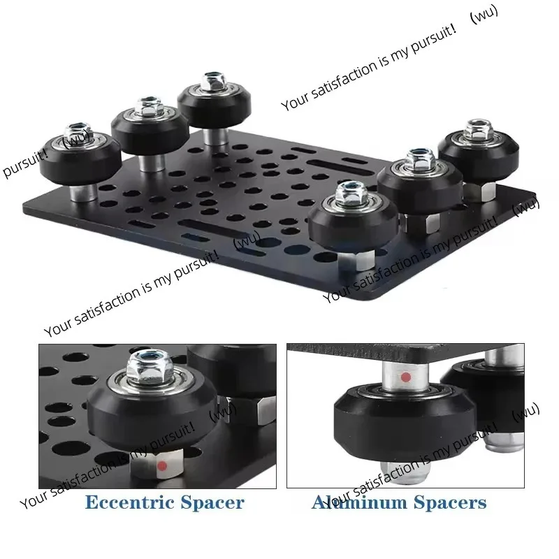 3D Printer Parts 20-80mm V-Slot Gantry Set with 6 Wheels for Aluminum V-Slot Solid V-POM Kit for CNC Machine Parts