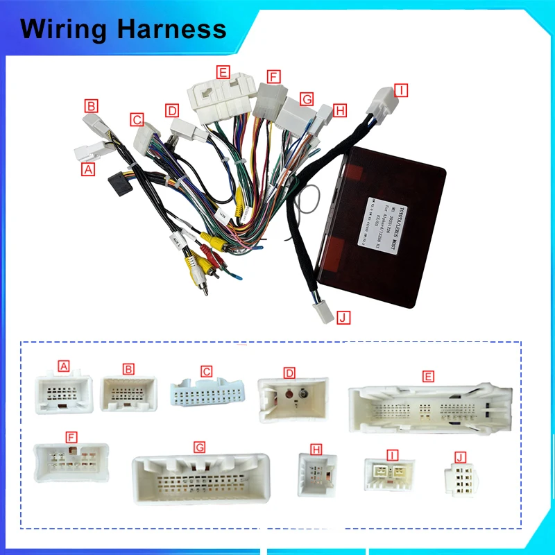 

Bahnvox Car 16pin Android Wire Harness Power Cable Adapter With Canbus For Toyota Crown 2014 Alphard Lexus IS250 IS300
