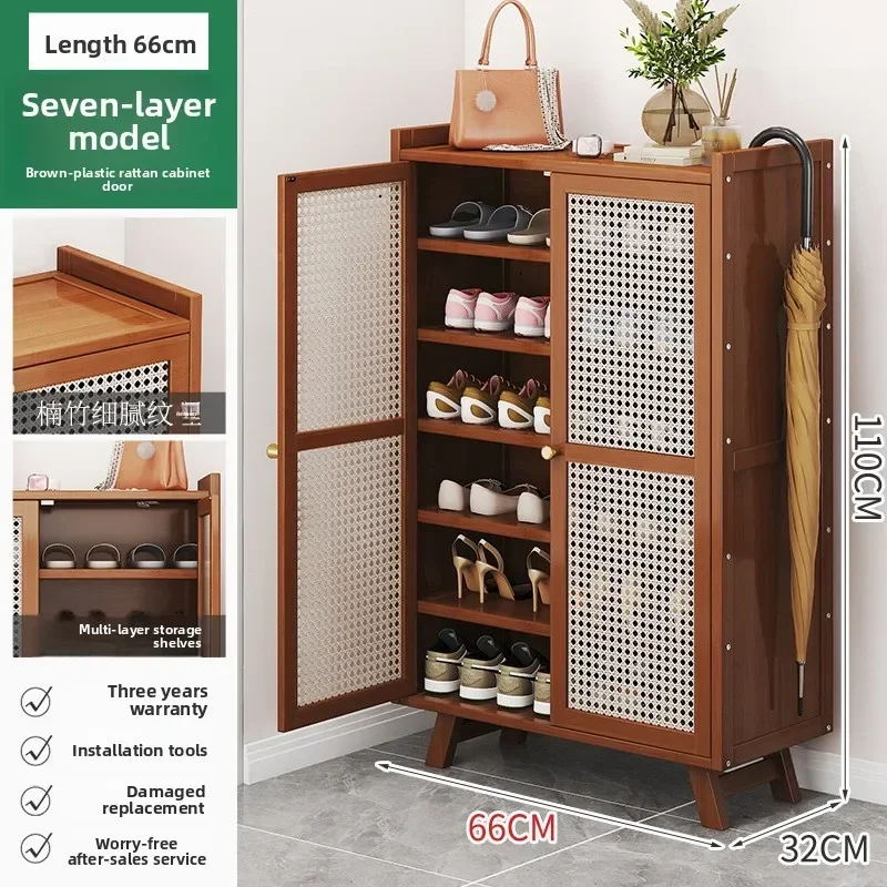 Minimalist Multi-layer shoe rack outside the door of the household, dustproof small shoe cabinet, indoor corridor entry