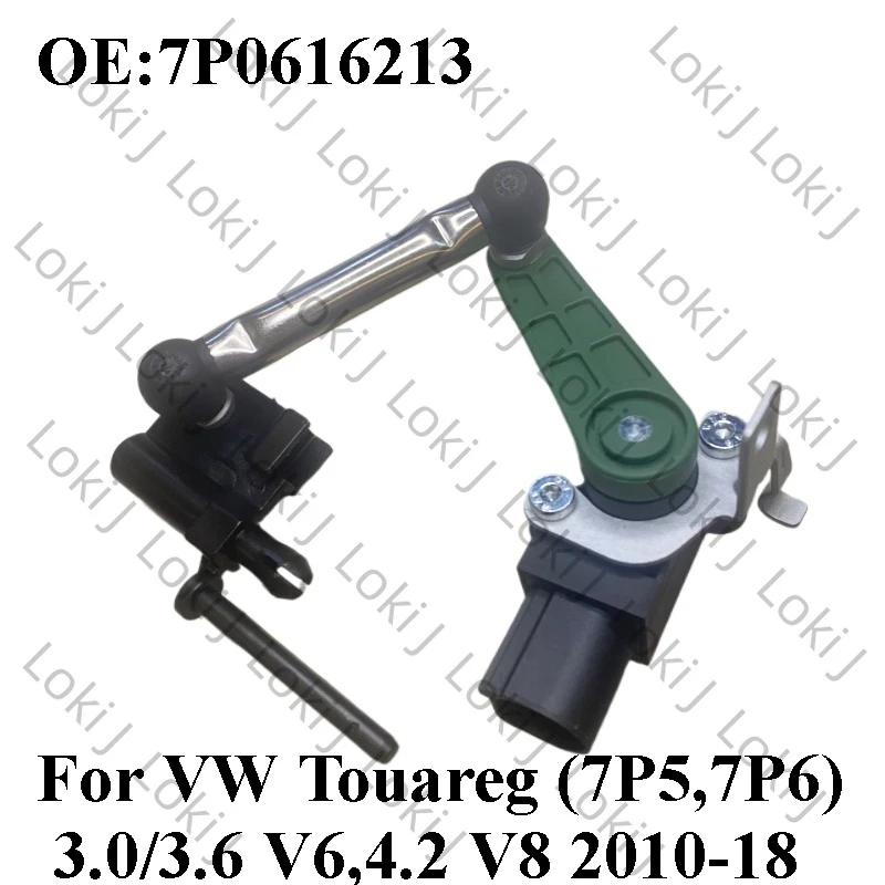 

Genuine OEM Front Axle Left Headlight Level Sensor 7P0616213 7P0 616 213 For VW Touareg (7P5,7P6) 3.0/3.6 V6,4.2 V8 2010-18