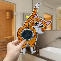 Cat Butt Hooks Adhesive Tea Towel Hooks Room Decoration Utility Hooks Hanger Decorative Hooks for Bathroom Kitchen Household