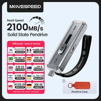 MOVESPEED SP20 2100MB/s USB Flash Drive 2TB 1TB USB3.2 Gen 2 Type C Solid State Pen Drive 512G 256GB Pendive for iPhone 15/16 PC