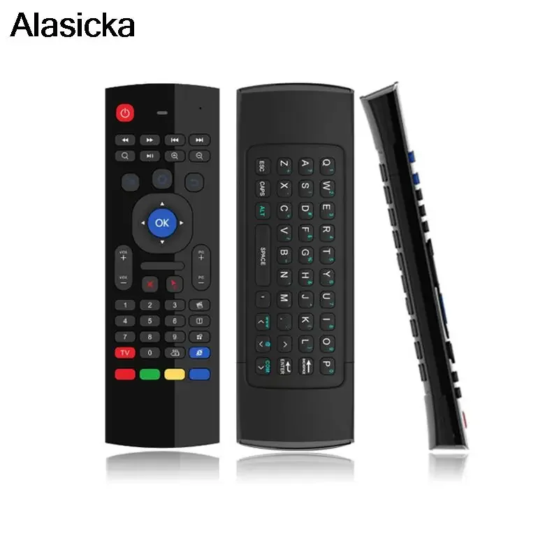 Latest 2.4G MX3 Air Mouse Smart Voice Remote Control RF Wireless Keyboard IR Learning Fly Mouse MX3 for Full HD H.265 Android