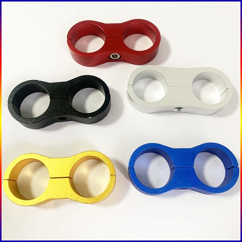 4 قطعة خرطوم فاصل المشبك العالمي الألومنيوم AN4 AN6AN8AN10AN12 مضفر المطاط خرطوم البليت النفط الوقود خرطوم المياه أنبوب فاصل عدة #5