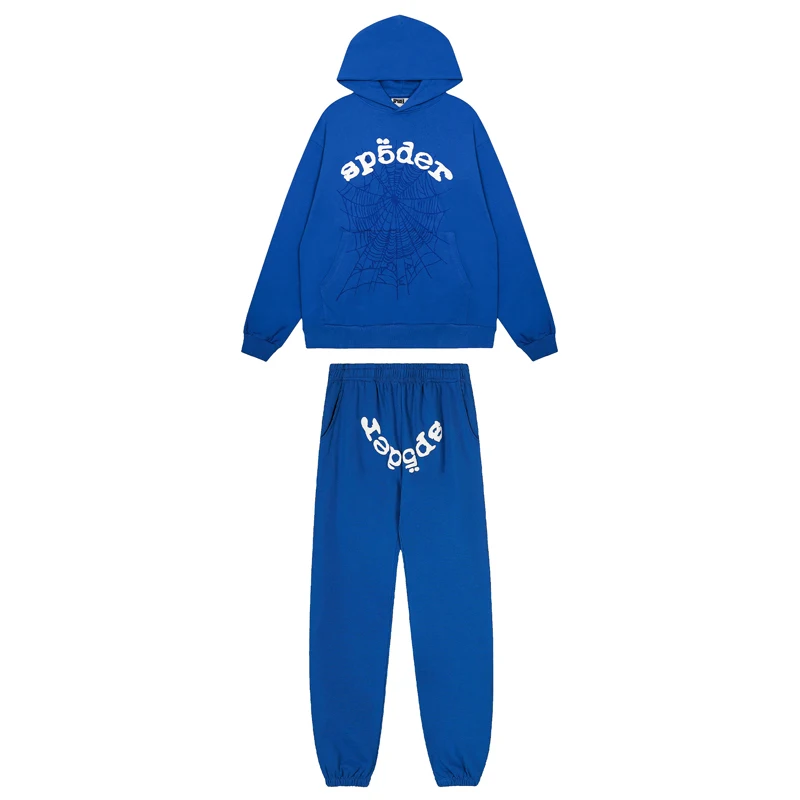 

Lightweight Fce Hoodie Pants Set Men's Casual Sportswear Autumn Season Long Sve Cotton Blend Fabric Youth Size